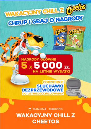 „Wakacyjny chill z Cheetos” konkurs promocyjny w sklepach Carrefour