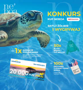 „Kup Neboa, ratuj żółwie” konkurs promocyjny w drogeriach Rossmann