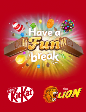 Loteria Candy Crush Saga – KitKat & Lion