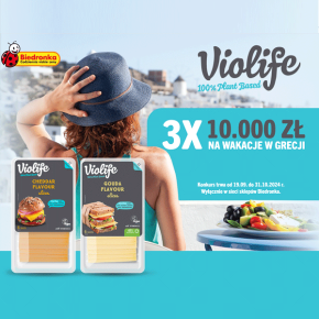 „Greckie wakacje z Violife!” konkurs promocyjny w Biedronce